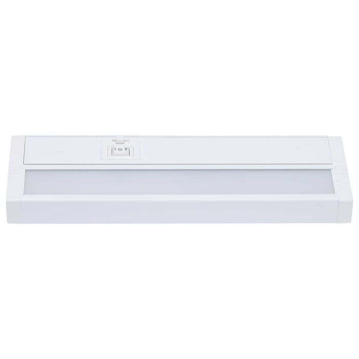 Under Cabinet Nuvo 63-501 6.5 Watt - 11 Inch LED White Under Cabinet Light - 3K/4K/5K CCT Selectable - 50000 Hours - White Finish Nuvo