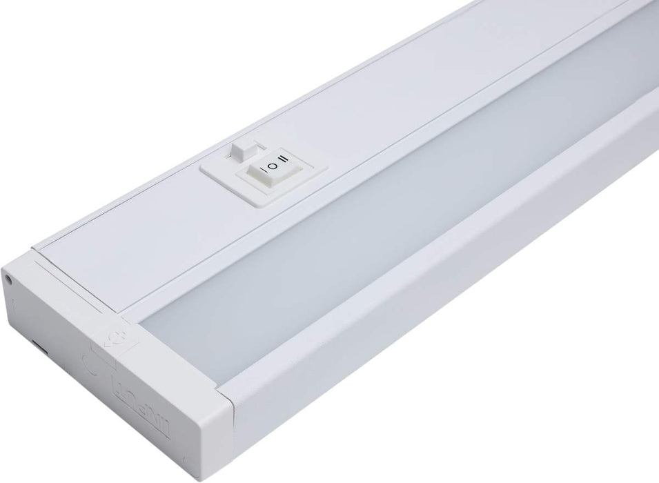 Under Cabinet Nuvo 63-501 6.5 Watt - 11 Inch LED White Under Cabinet Light - 3K/4K/5K CCT Selectable - 50000 Hours - White Finish Nuvo