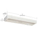 Under Cabinet Nuvo 63-501 6.5 Watt - 11 Inch LED White Under Cabinet Light - 3K/4K/5K CCT Selectable - 50000 Hours - White Finish Nuvo