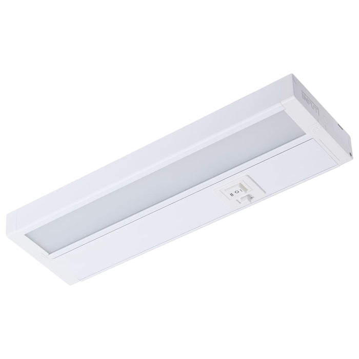 Under Cabinet Nuvo 63-501 6.5 Watt - 11 Inch LED White Under Cabinet Light - 3K/4K/5K CCT Selectable - 50000 Hours - White Finish Nuvo
