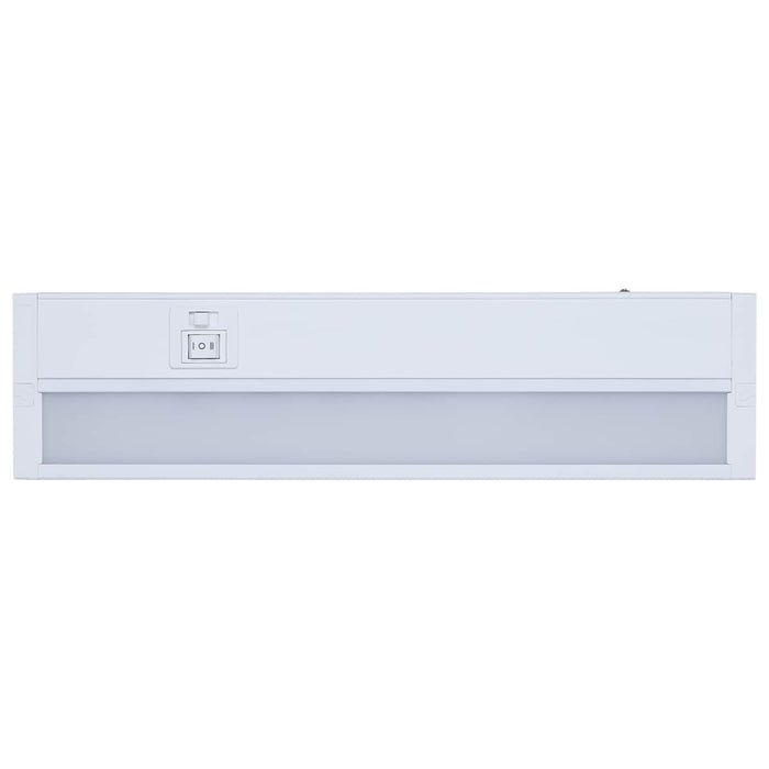 Under Cabinet Nuvo 63-502 9 Watt - 14 Inch LED White Under Cabinet Light - 3K/4K/5K CCT Selectable - 50000 Hours - White Finish Nuvo