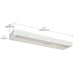 Under Cabinet Nuvo 63-502 9 Watt - 14 Inch LED White Under Cabinet Light - 3K/4K/5K CCT Selectable - 50000 Hours - White Finish Nuvo