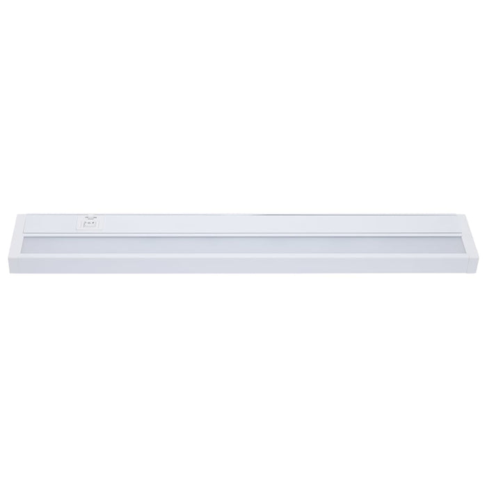 Under Cabinet Nuvo 63-503 13 Watt - 22 Inch LED White Under Cabinet Light - 3K/4K/5K CCT Selectable - 50000 Hours - White Finish Nuvo