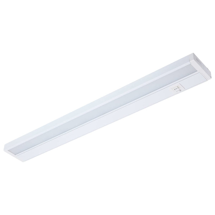 Under Cabinet Nuvo 63-504 17 Watt - 28 Inch LED White Under Cabinet Light - 3K/4K/5K CCT Selectable - 50000 Hours - White Finish Nuvo