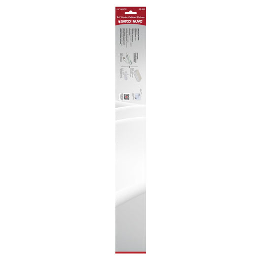 Under Cabinet Nuvo 63-505 20 Watt - 34 Inch LED White Under Cabinet Light - 3K/4K/5K CCT Selectable - White Finish Nuvo