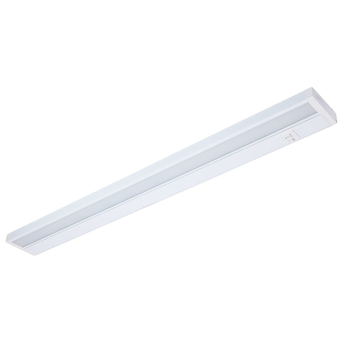 Under Cabinet Nuvo 63-505 20 Watt - 34 Inch LED White Under Cabinet Light - 3K/4K/5K CCT Selectable - White Finish Nuvo
