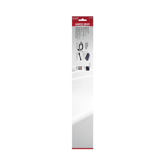 Under Cabinet Nuvo 63-523 13 Watt 22-Inch LED Under Cabinet - 30K/40K/50K 3K/4K/5K CCT Selectable - Dark Bronze - 120 Volt Nuvo