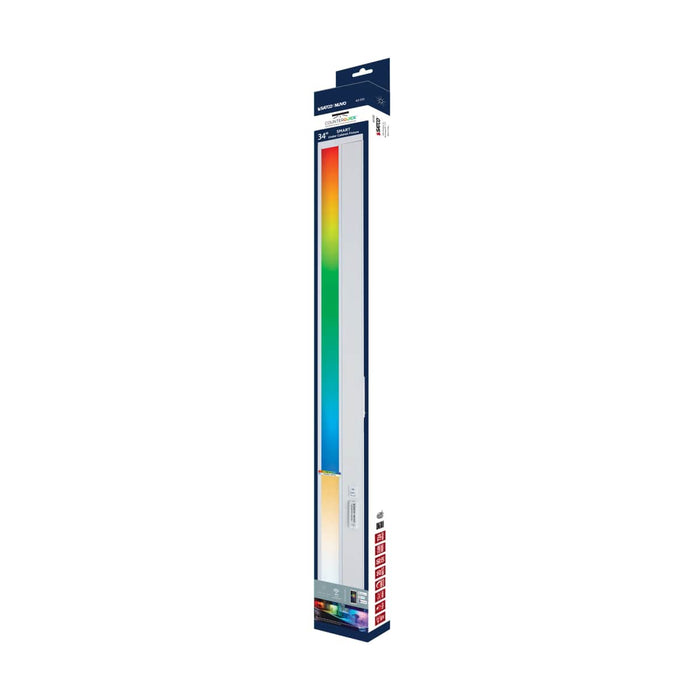 Under Cabinet Nuvo 63-555 34 Inch - LED - SMART - Starfish - RGB and Tunable White - Under Cabinet Light - White Finish Nuvo