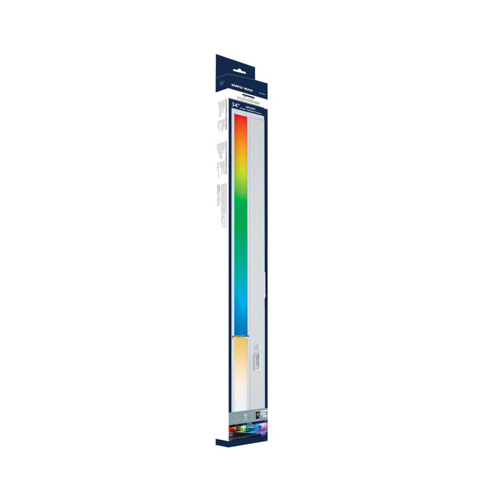 Under Cabinet Nuvo 63-555 34 Inch - LED - SMART - Starfish - RGB and Tunable White - Under Cabinet Light - White Finish Nuvo