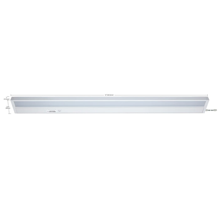 Under Cabinet Nuvo 63-555 34 Inch - LED - SMART - Starfish - RGB and Tunable White - Under Cabinet Light - White Finish Nuvo