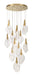 Eurofase 50102-020 Jateo 24" Gold LED Chandelier
