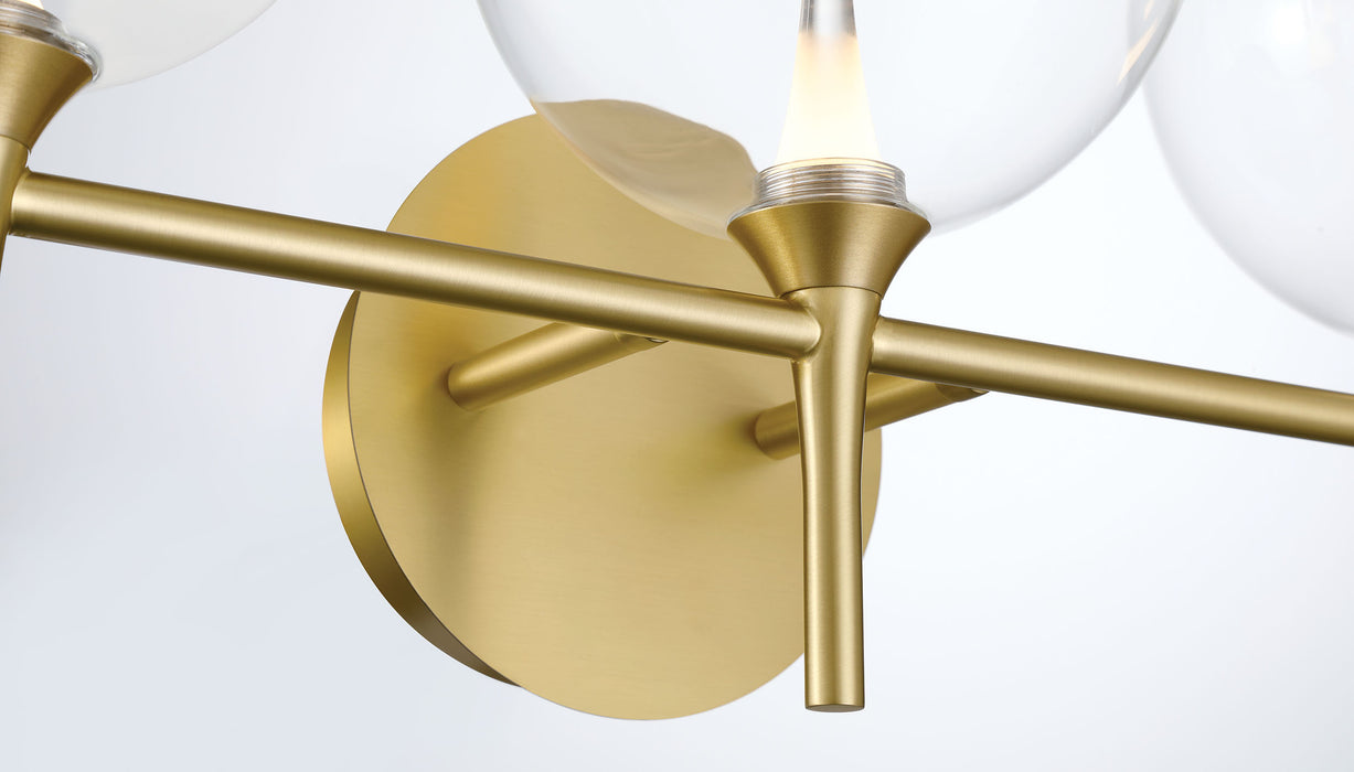 Eurofase 48919-012 Iissa 5-Light Gold LED Vanity Light