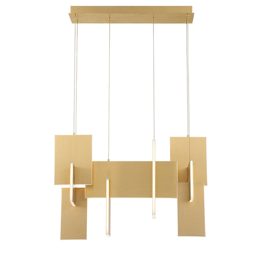 Eurofase 37345-013 Coburg 33" Gold LED Chandelier