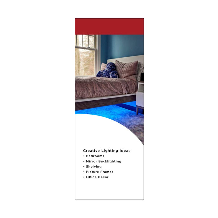 Tape Light Nuvo 64-111 Dimension Performer - Tape Light strip - 16 ft. - RGB plus Tunable White - J-Box connection - IR Remote Included - White Finish Nuvo