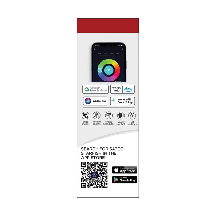 Tape Light Nuvo 64-120 Dimension Plus - Tape Light strip - 16 ft. - RGB plus Tunable White - Plug connection - Starfish IOT Capable - IR Remote Included - White Finish Nuvo