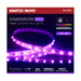 Tape Light Nuvo 64-130 Dimension Pro - Tape Light strip - 16 ft. - Hi-Output - RGB plus Tunable White - Plug connection - Starfish IOT Capable - IR Remote Included - White Finish Nuvo