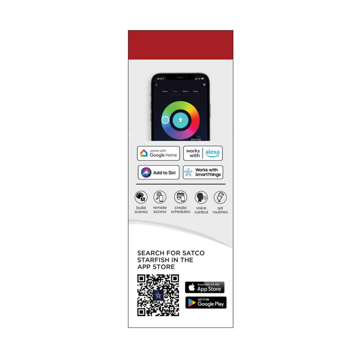 Tape Light Nuvo 64-130 Dimension Pro - Tape Light strip - 16 ft. - Hi-Output - RGB plus Tunable White - Plug connection - Starfish IOT Capable - IR Remote Included - White Finish Nuvo