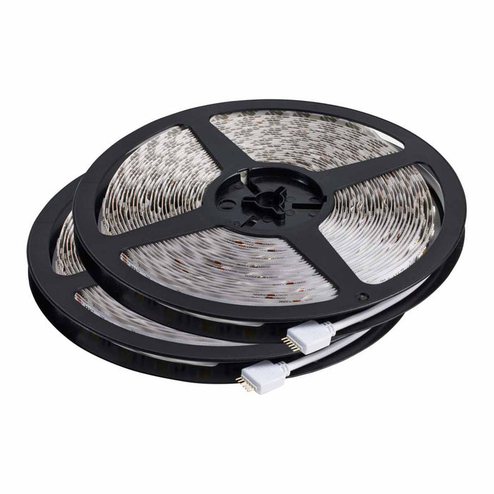 Tape Light Nuvo 64-135 Dimension Pro - Tape Light strip - 64 ft. - Hi-Output - RGB plus Tunable White - J-Box connection - Starfish IOT Capable - IR Remote Included - White Finish Nuvo