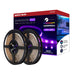 Tape Light Nuvo 64-135 Dimension Pro - Tape Light strip - 64 ft. - Hi-Output - RGB plus Tunable White - J-Box connection - Starfish IOT Capable - IR Remote Included - White Finish Nuvo
