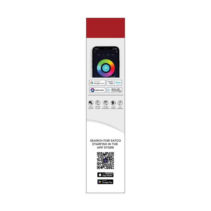 Tape Light Nuvo 64-141 Dimension Pro - Tape Light strip - 32 ft. - Hi-Output - RGB plus Tunable White - Plug connection - IP65 - Starfish IOT Capable - RF Remote Included - White Finish Nuvo