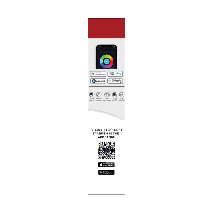 Tape Light Nuvo 64-144 Dimension Pro - Tape Light strip - 32 ft. - Hi-Output - RGB plus Tunable White - J-Box connection - IP65 - Starfish IOT Capable - RF Remote Included - White Finish Nuvo