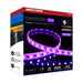 Tape Light Nuvo 64-145 Dimension Pro - Tape Light strip - 64 ft. - Hi-Output - RGB plus Tunable White - J-Box connection - IP65 - Starfish IOT Capable - RF Remote Included - White Finish Nuvo