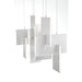 Eurofase 37345-036 Coburg 33" Anodized Silver LED Chandelier