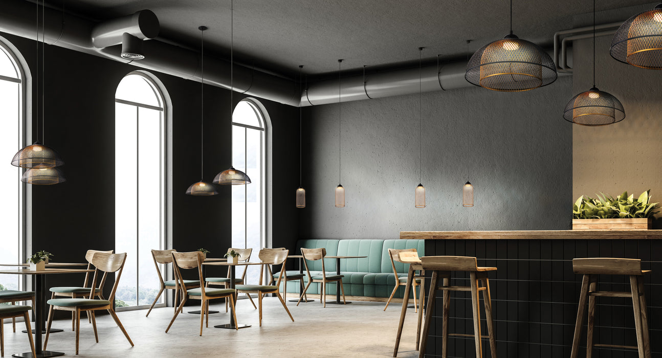 Eurofase 35945-017 Kenmore 16" Matte Black LED Pendant Light