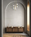 Chandelier Thesis 207379A Julep 22 inch 9 light Brushed Gold Chandelier with Opal Glass Shades THESIS