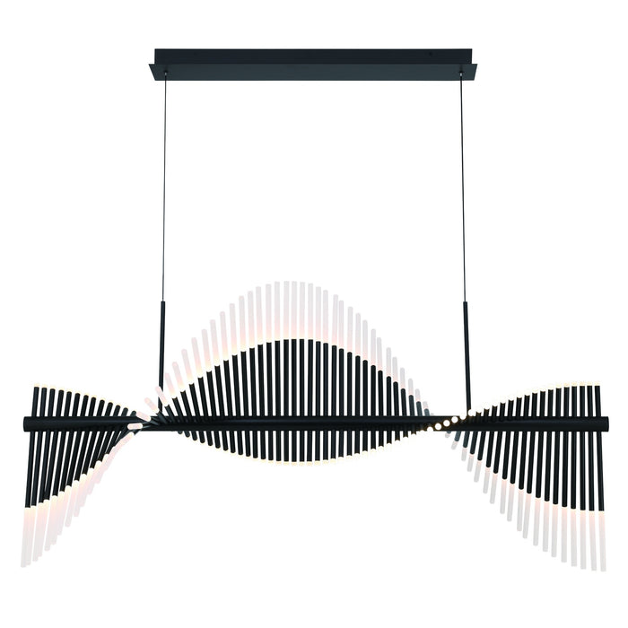 Eurofase 47126-022 Voltik 59" Matte Black LED Chandelier