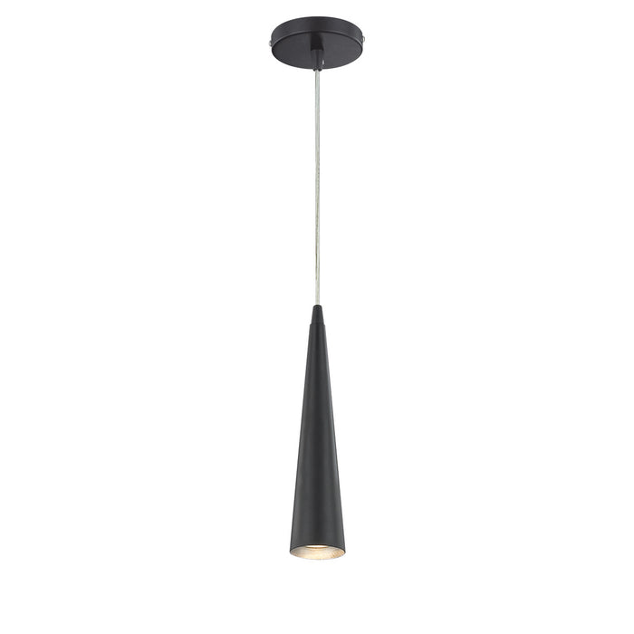 Eurofase 20444-037 Sliver 12" Matte Black LED Pendant Light