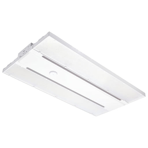 Linear Hi-Bay Nuvo 65-1013 LED Linear High-Bay With Interchangeable Lens - 275W/300W/320W Wattage Selectable - 3K/4K/5K CCT Selectable - White Finish Nuvo