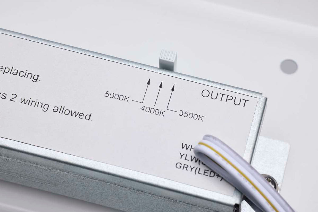 Strip Light Nuvo 65-1030 15/20/25 Watt LED 2 Foot Retrofit Strip Light - 35K/4K/5K CCT Selectable - 120-277 Volt - Gloss White Finish Nuvo
