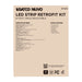 Strip Light Nuvo 65-1032 60/80/100 Watt LED 8 Foot Retrofit Strip Light - 35K/4K/5K CCT Selectable - 120-277 Volt - Gloss White Finish Nuvo