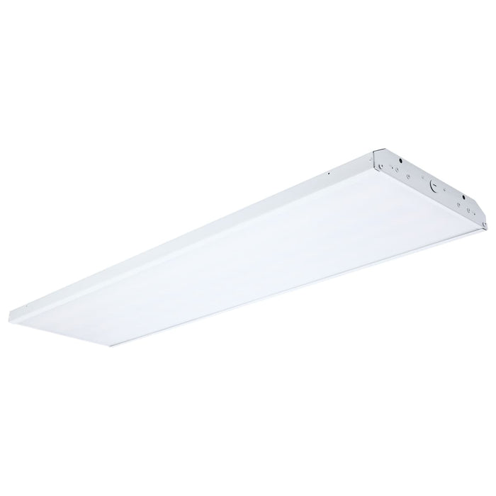 Linear Hi-Bay Nuvo 65-1040 200/150/100 Watt LED 4-Foot Linear High Bay - 3500K/4000K/5000K CCT - 120-277 Volt - White Finish Nuvo