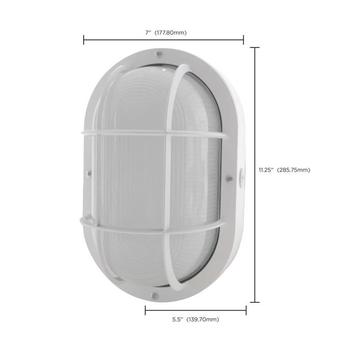 Bulk Head Nuvo 65-113 20W LED Bulk Head Fixture - White Finish Nuvo