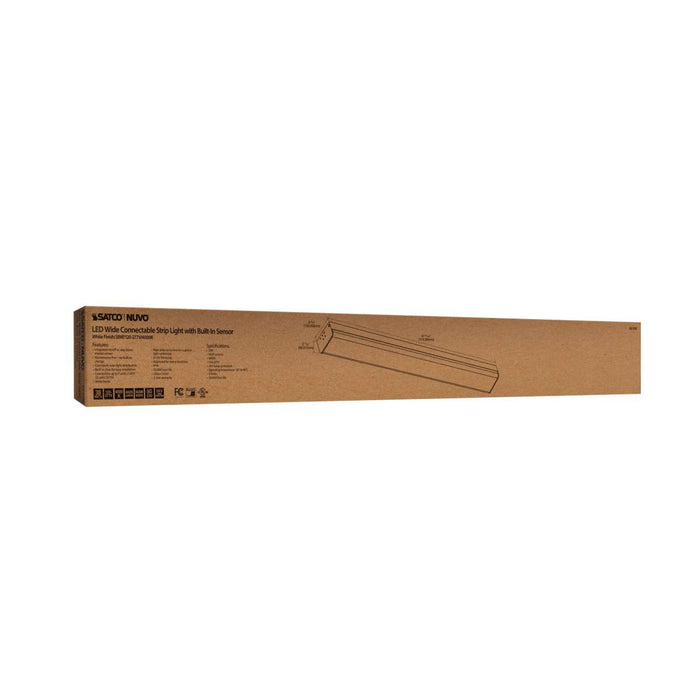 Strip Light Nuvo 65-1145 LED 4 ft. - Wide Strip Light - 40W - 4000K - White Finish - Connectible with Sensor Nuvo