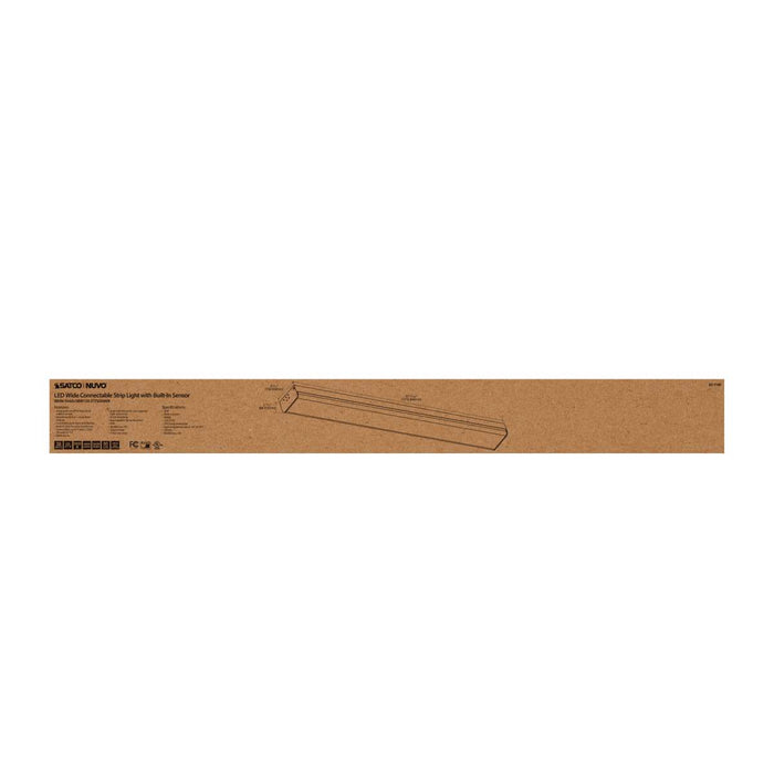 Strip Light Nuvo 65-1146 LED 4 ft. - Wide Strip Light - 40W - 5000K - White Finish - Connectible with Sensor Nuvo