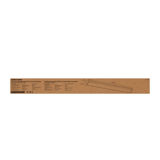 Strip Light Nuvo 65-1146 LED 4 ft. - Wide Strip Light - 40W - 5000K - White Finish - Connectible with Sensor Nuvo