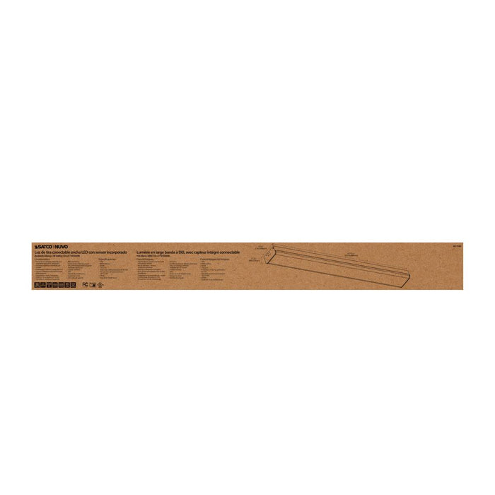 Strip Light Nuvo 65-1146 LED 4 ft. - Wide Strip Light - 40W - 5000K - White Finish - Connectible with Sensor Nuvo