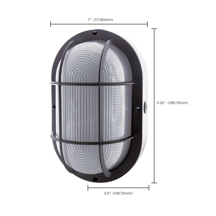 Bulk Head Nuvo 65-114 20W LED Bulk Head Fixture - Black Finish Nuvo