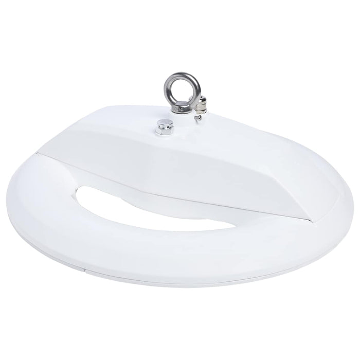 UFO Hi-Bay Nuvo 65-1161 LED UFO Hi-Bay - 200/150/100 Wattage Selectable - 4000K/5000K CCT Selectable - 277-480 Volt - White Finish Nuvo