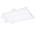 Linear Hi-Bay Nuvo 65-1170 105/90/70 Watt LED Linear High Bay - 3K/4K/5K CCT - IP69K - 120-347 Volt - White Finish Nuvo