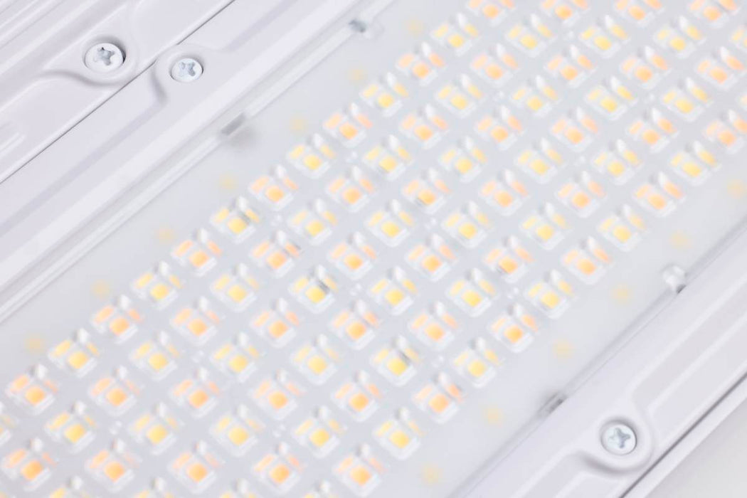 Linear Hi-Bay Nuvo 65-1173 320/295/255 Watt LED Linear High Bay - 3K/4K/5K CCT - IP69K - 120-347 Volt - White Finish Nuvo