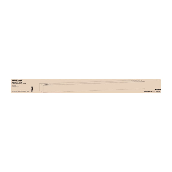 Linear Nuvo 65-1181 Momentum - 4 Foot LED Connectable Linear Strip - Up and Down Selectable - White Finish Nuvo