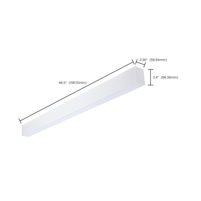 Linear Nuvo 65-1181 Momentum - 4 Foot LED Connectable Linear Strip - Up and Down Selectable - White Finish Nuvo
