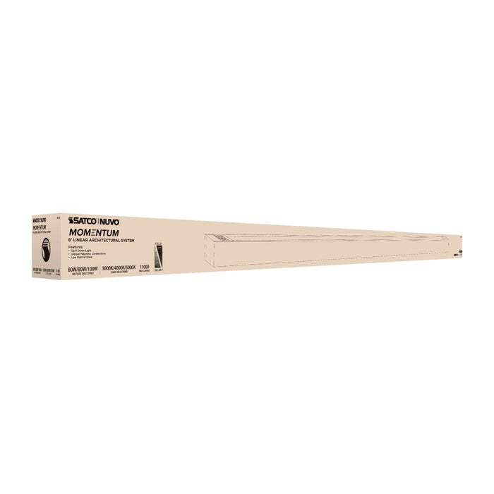 Linear Nuvo 65-1182 Momentum - 8 Foot LED Connectable Linear Strip - Up and Down Selectable - White Finish Nuvo