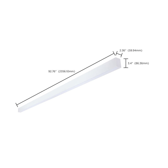 Linear Nuvo 65-1182 Momentum - 8 Foot LED Connectable Linear Strip - Up and Down Selectable - White Finish Nuvo