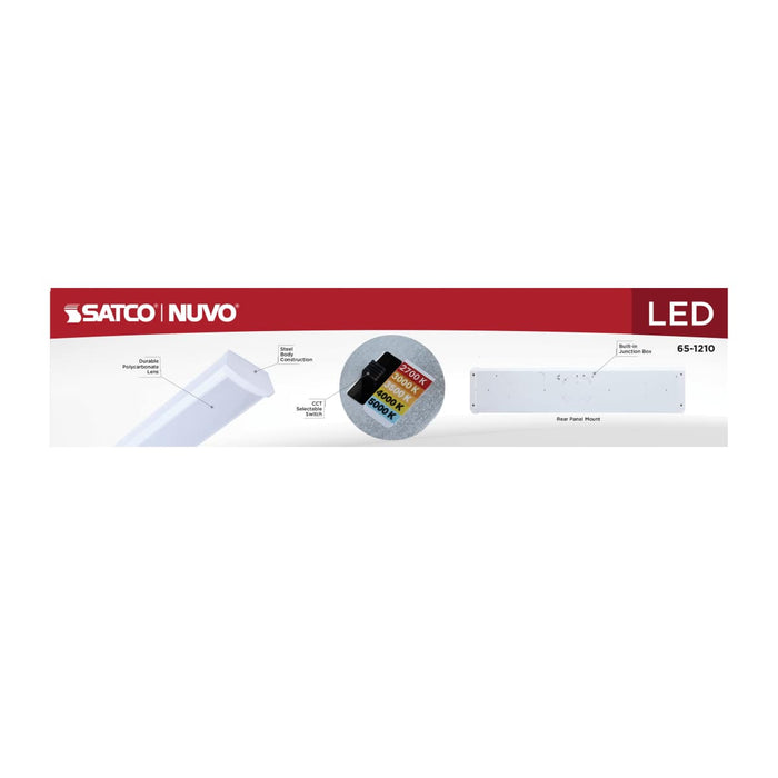 Ceiling Wrap Nuvo 65-1210 LED 2 Foot Wrap - 20 Watts - 27K/30K/35K/40K/50K CCT Selectable - White Finish - 120-277 Volt Nuvo