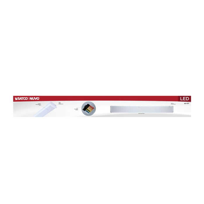 Ceiling Wrap Nuvo 65-1211 LED 4 Foot Wrap - 39 Watts - 27K/30K/35K/40K/50K CCT Selectable - White Finish - 120-277 Volt Nuvo
